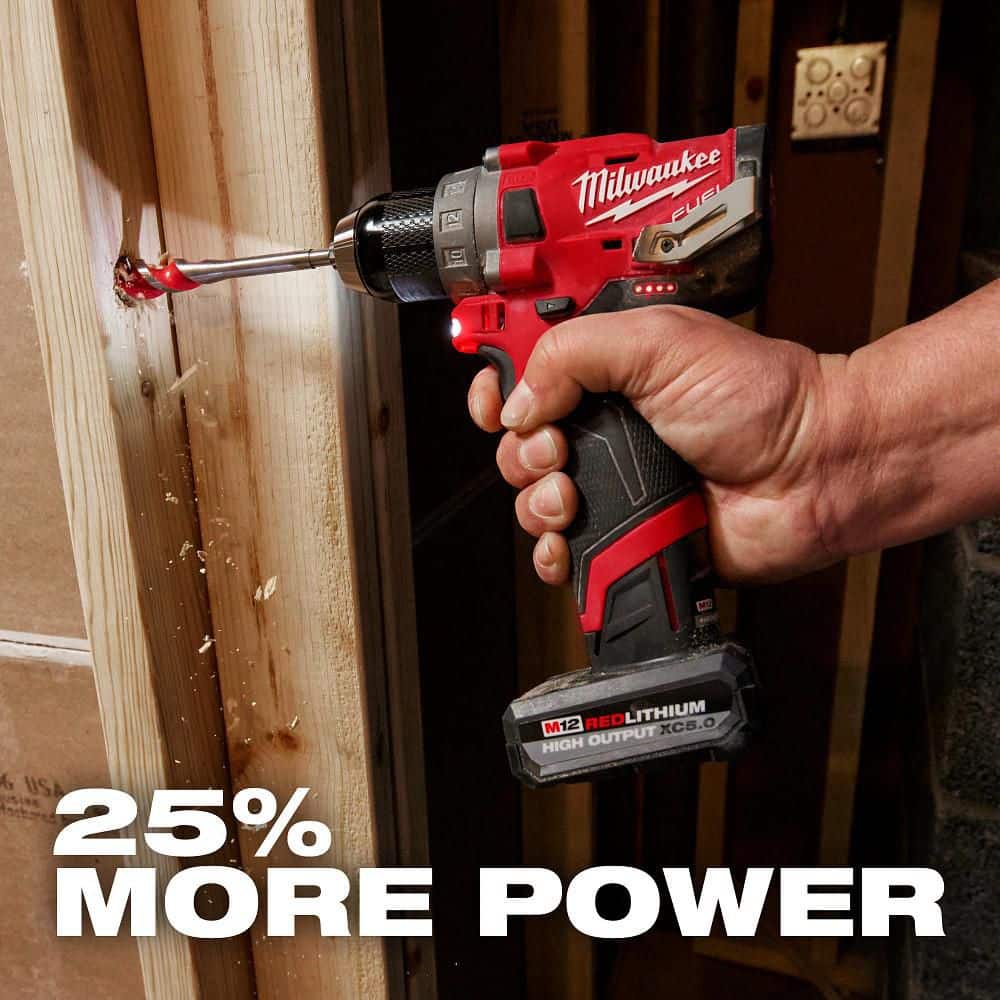 Milwaukee M12 12-Volt REDLITHIUM High Output XC5.0 Battery Pack (5.0Ah) – 3-Pack