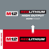 Milwaukee M12 12-Volt REDLITHIUM XC6.0 Extended Capacity Battery Pack, 6.0Ah