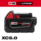 Milwaukee M18 18-Volt REDLITHIUM XC5.0 Starter Kit with (1) 5.0Ah Battery and M18/M12 Charger