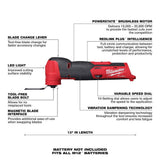 Milwaukee M12 FUEL 12-Volt Lithium-Ion Cordless Oscillating Multi-Tool and M12 FUEL Compact Band Saw with Battery and Charger