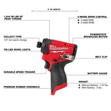 Milwaukee M12 FUEL 12-Volt Lithium-Ion Brushless Cordless Detail Sander & M12 FUEL 1/4 in. Hex Impact Driver w/Battery & Charger