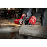 Milwaukee M12 FUEL 12V Lithium-Ion Brushless Cordless 1/4 in. Right Angle Die Grinder/Ratchet/Cut Off Saw Combo Kit