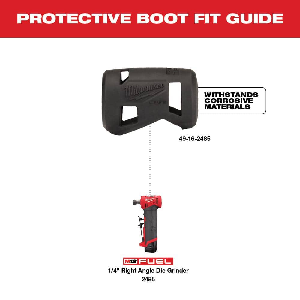 Milwaukee M12 FUEL 12V Lithium-Ion Brushless Cordless 1/4 in. Right Angle Die Grinder/Ratchet/Cut Off Saw Combo Kit