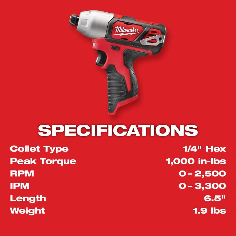 Milwaukee M12 12-Volt Lithium-Ion Cordless 2-Tool Combo Kit with SHOCKWAVE Impact Duty Alloy Steel Screw Driver Bit Set (25-Piece)