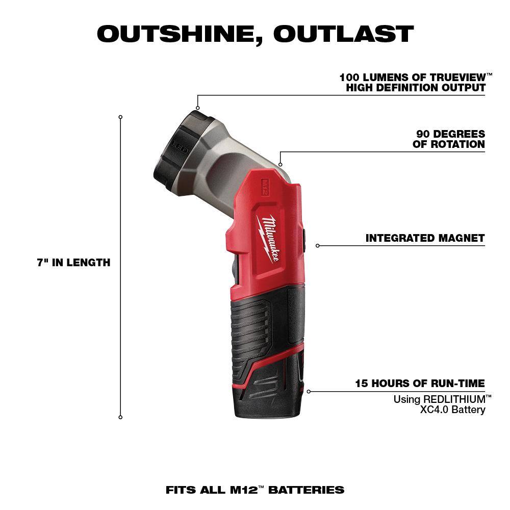 Milwaukee M12 12V Lithium-Ion Cordless Combo Kit (5-Tool) with Two 1.5Ah Batteries, Charger, Bag with PACKOUT Hole Saw Set (10-Pc)