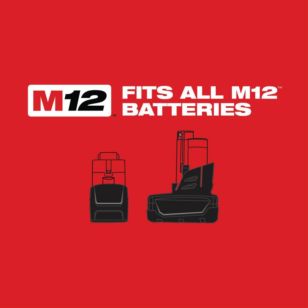 Milwaukee M12 12V Lithium-Ion Cordless 5-Tool Combo Kit w/SHOCKWAVE IMPACT DUTY Titanium Drill Bit Set (23-Piece)