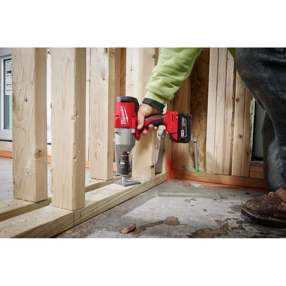 Milwaukee M12/M18 12/18V Li-Ion Cordless 3/8 in. Ratchet & 1/2 in. Brushless Impact Wrench Combo Kit with 19‑Piece 1/2 in. Drive SAE Deep Socket Set