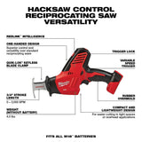 Milwaukee M18 18V Lithium-Ion Cordless Drill Driver/Impact Driver Combo Kit (2-Tool) with (2) Batteries, and Reciprocating Saw