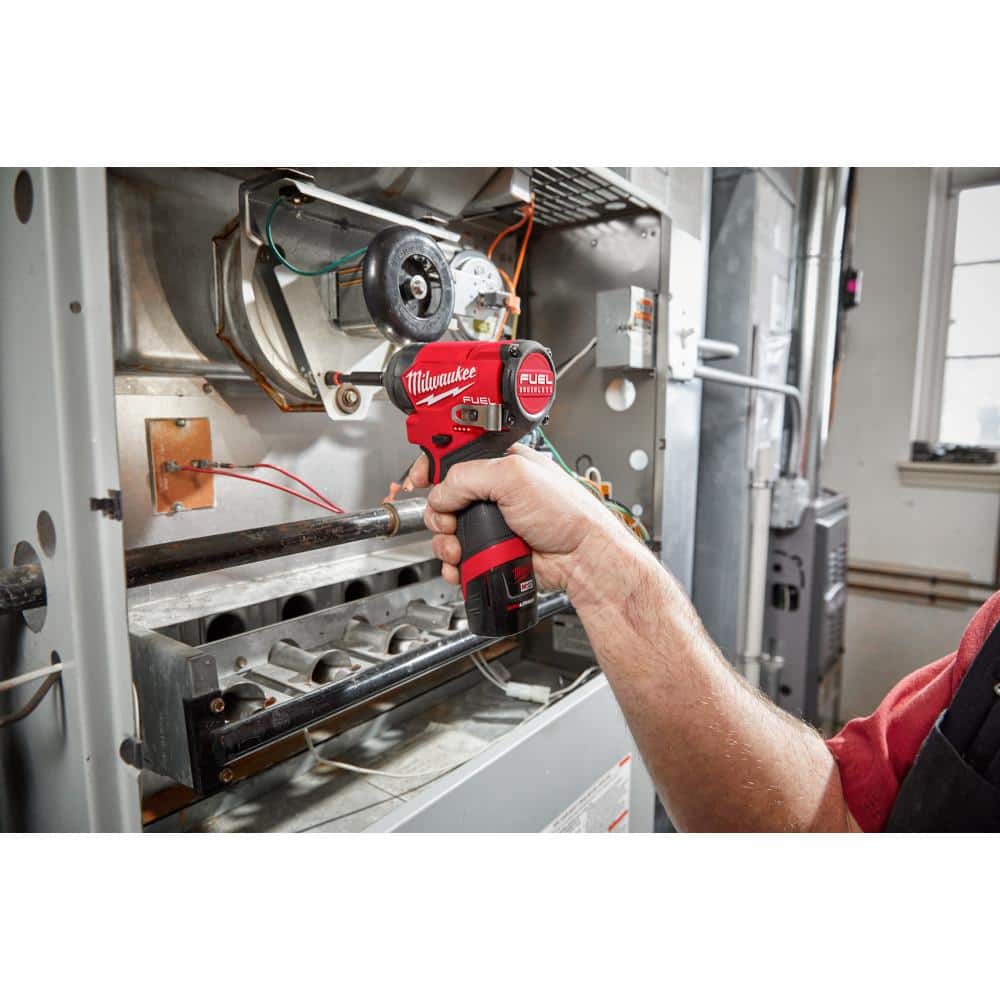 Milwaukee M12 FUEL 12-Volt Lithium-Ion Brushless Cordless Hammer Drill and Impact Driver Combo Kit (2-Tool) with Rotary Tool