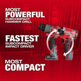 Milwaukee M12 FUEL 12V Li-Ion Brushless Cordless 4-Tool Combo Kit: Hammer Drill/Driver, Impact Driver, Multi-Tool & 3 in. Cut-Off Saw