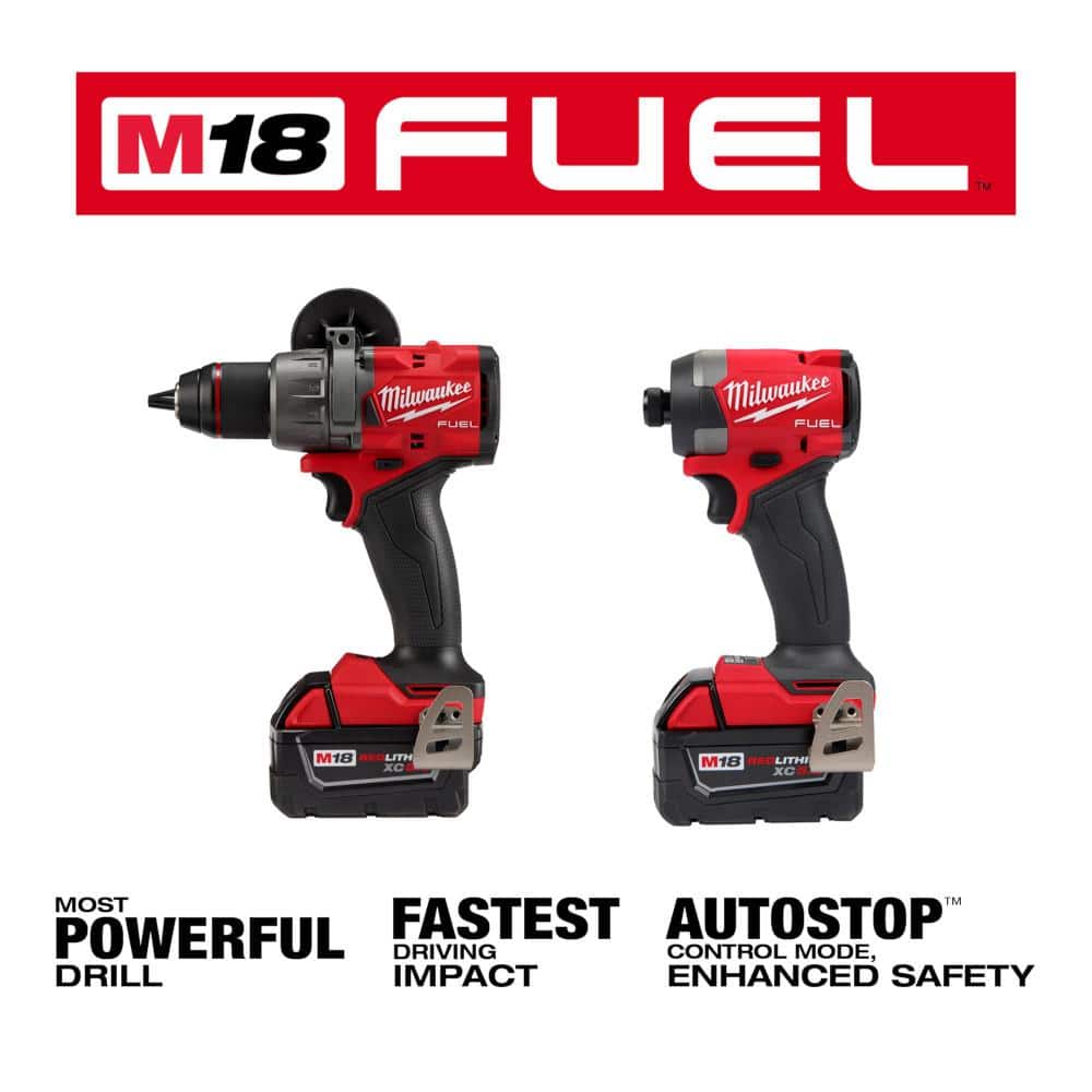 Milwaukee M18 FUEL 18V Lithium-Ion Brushless Cordless Combo Kit w/M18 7-1/4 in. Circular Saw & 5.0ah Battery