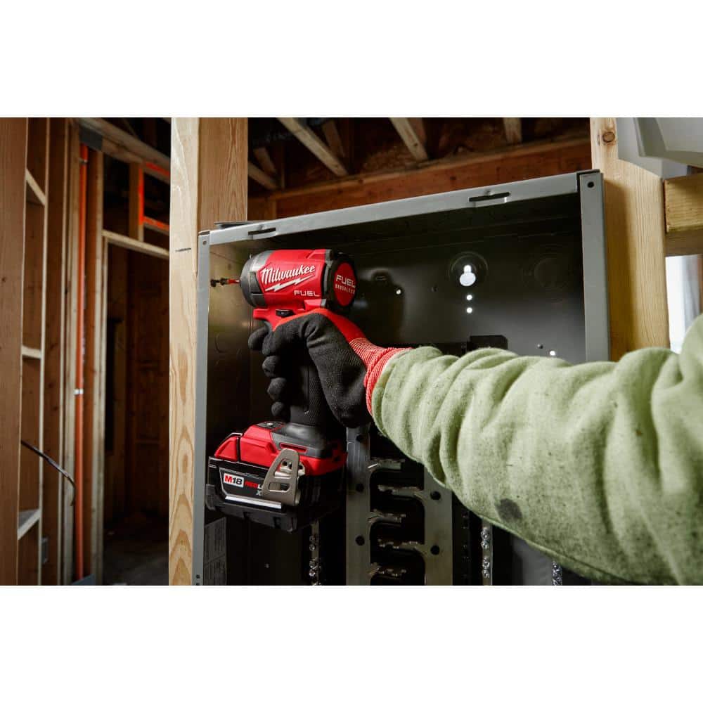 Milwaukee M18 FUEL 18V Lithium-Ion Brushless Cordless Combo Kit w/M18 FUEL 18-Gauge Brad Nailer & 2.0ah Battery