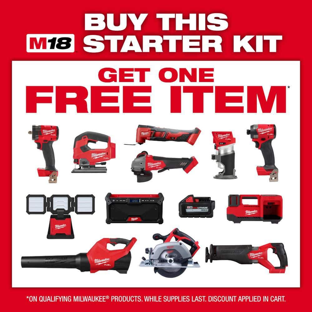 Milwaukee M18 FUEL 18-Volt Brushless Cordless Hammer Drill & Impact Driver Combo Kit (2-Tool) with Stand Light