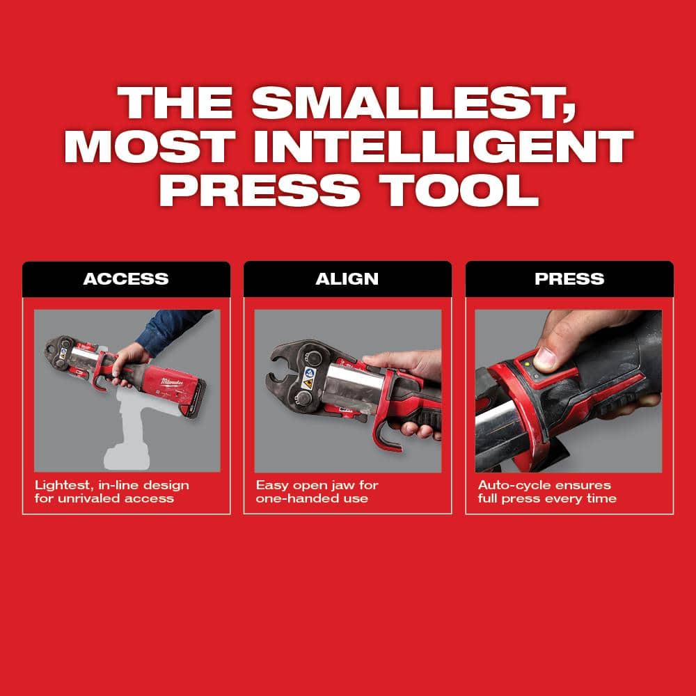 Milwaukee M18 18-Volt Lithium-Ion Brushless Cordless FORCE LOGIC Press Tool with ONE-KEY (Tool-Only)