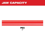 Milwaukee 1 in. PEX Crimp Jaw for M12 FORCE LOGIC Press Tool (F1807/F2159 Compatible)