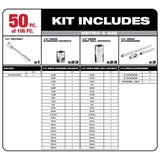 Milwaukee 3/8 in. and 1/4 in. Drive SAE/Metric Mechanics Tool Set (106-Piece) with PACKOUT Drawer Kit