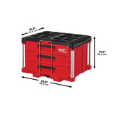 Milwaukee 3/8 in. and 1/4 in. Drive SAE/Metric Mechanics Tool Set (106-Piece) with PACKOUT Drawer Kit
