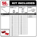 Milwaukee Mechanics Tool Set, 191-Piece (SAE & Metric) with 1/4 in. and 3/8 in. Drives