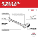Milwaukee 144-Position Flex-Head Ratcheting Combination Wrench Set, SAE, with Hook and Pick Set (19-Piece)