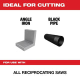 Milwaukee 48-00-5182 SAWZALL Reciprocating Saw Blades, 6 in., 14 TPI, Medium Metal, Bi-Metal, 5-Pack