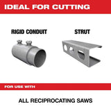 Milwaukee 9 in. 18 TPI Medium Metal-Cutting SAWZALL Reciprocating Saw Blades, Thin Kerf, 5-Pack (48-00-5188)
