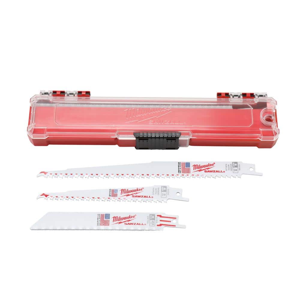 Milwaukee SAWZALL Wood & Metal Cutting Bi‑Metal Reciprocating Saw Blade Set, 26‑Piece (with Case)