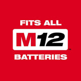Milwaukee M12 12V Lithium-Ion HACKZALL Cordless Reciprocating Saw, 11 in Length, 1/2 in Stroke (Tool-Only)