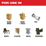 Milwaukee M12 12V Lithium-Ion HACKZALL Cordless Reciprocating Saw Kit with M12 Oscillating Multi-Tool & 6.0Ah XC Battery Pack
