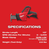 Milwaukee M12 12V Lithium-Ion HACKZALL Cordless Reciprocating Saw Kit with M12 Oscillating Multi-Tool & 6.0Ah XC Battery Pack