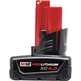 Milwaukee M12 FUEL 12V Lithium-Ion Brushless Cordless HACKZALL Reciprocating Saw Kit with M12 Rotary Tool (2520-21XC/2460-20)