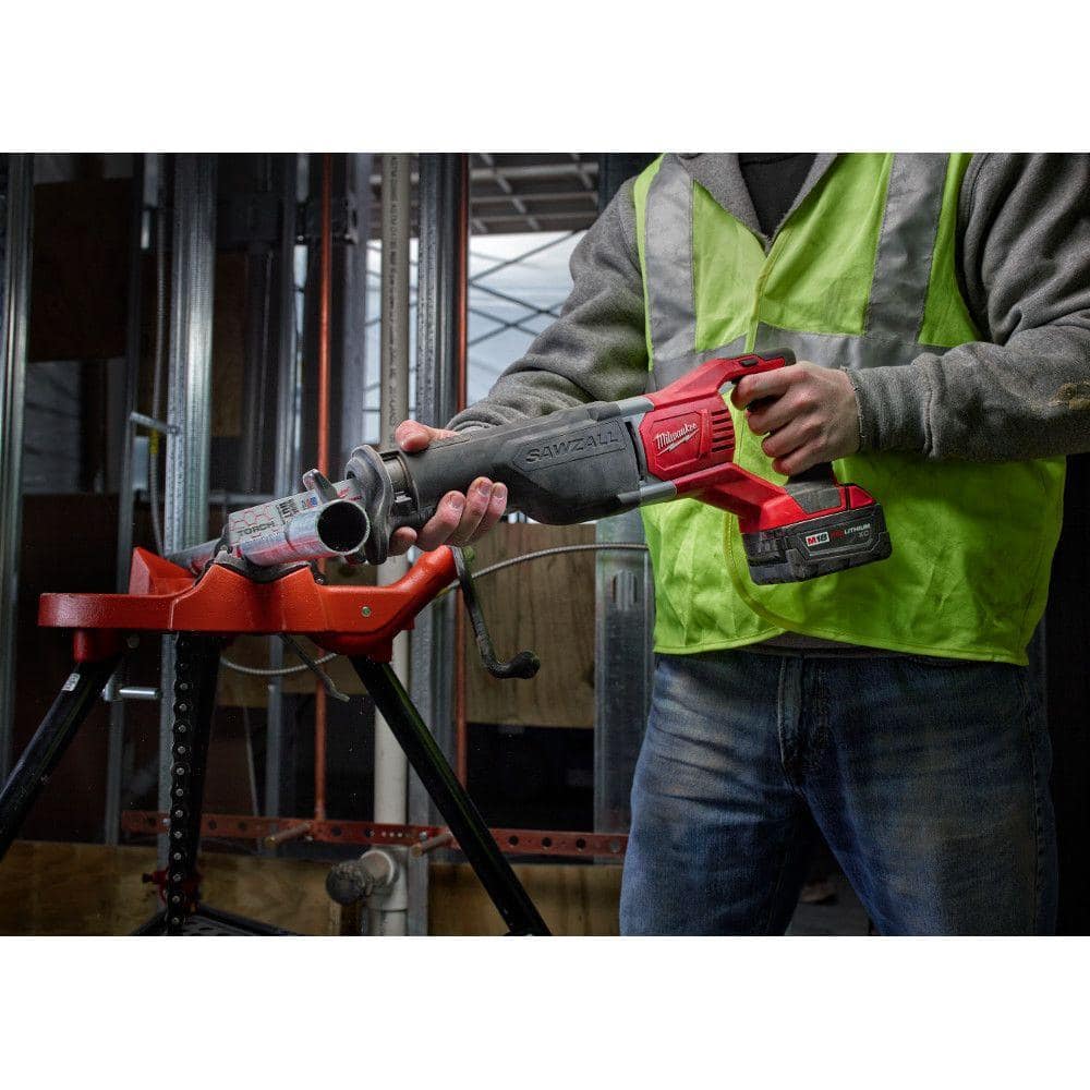 Milwaukee M18 18-Volt Lithium-Ion Cordless SAWZALL Reciprocating Saw with (2) M18 5.0Ah Batteries
