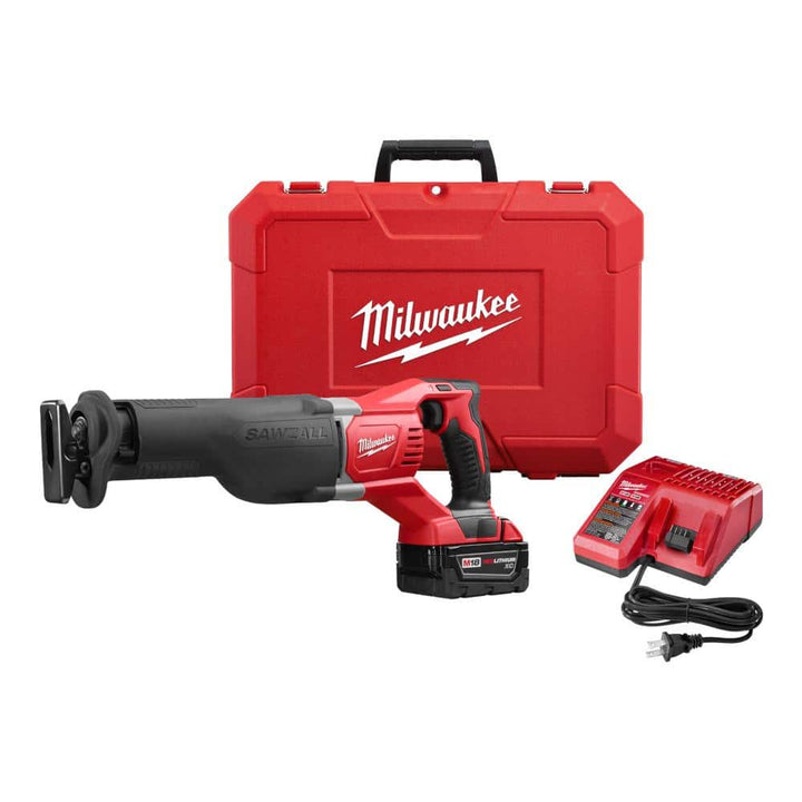 Milwaukee M18 18V Lithium-Ion Cordless SAWZALL Reciprocating Saw with 3.0Ah Battery and Charger