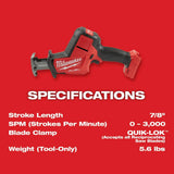 Milwaukee M18 FUEL 18V Brushless Cordless 4-1/2 in./5 in. Angle Grinder with HACKZALL Reciprocating Saw Kit