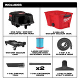 Milwaukee M18 FUEL 18V Lithium-Ion Brushless Cordless Super Sawzall Reciprocating Saw W/6 Gal. Wet/Dry Vac and 8.0Ah Starter Kit