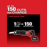 Milwaukee M18 FUEL 18-Volt Lithium-Ion Brushless Cordless SUPER SAWZALL Orbital Reciprocating Saw w/Bandsaw and 8.0Ah Starter Kit