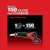 Milwaukee M18 FUEL 18V Lithium-Ion Brushless Cordless Super SAWZALL Reciprocating Saw w/ M18 REDLITHIUM FORGE XC 8.0 Ah Battery Pack