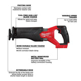 Milwaukee M18 FUEL GEN-2 18V Lithium-Ion Brushless Cordless SAWZALL Reciprocating Saw and 7-1/4 in. Circular Saw (2-Tool)