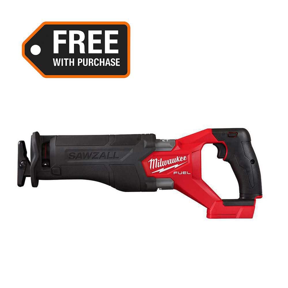 Milwaukee M18 FUEL GEN-2 18-Volt Brushless Cordless SAWZALL with ROCKET Tower Light, Two 6.0Ah HIGH OUTPUT Batteries