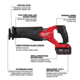 Milwaukee M18 FUEL 18V Brushless Cordless SAWZALL Reciprocating Saw Kit with 5.0Ah Battery, Charger and Case