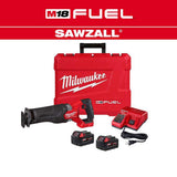 Milwaukee M18 FUEL 18V Brushless Cordless SAWZALL Reciprocating Saw Kit with Two 5.0 Ah Batteries, Charger & Hard Case (Model 2821-22)