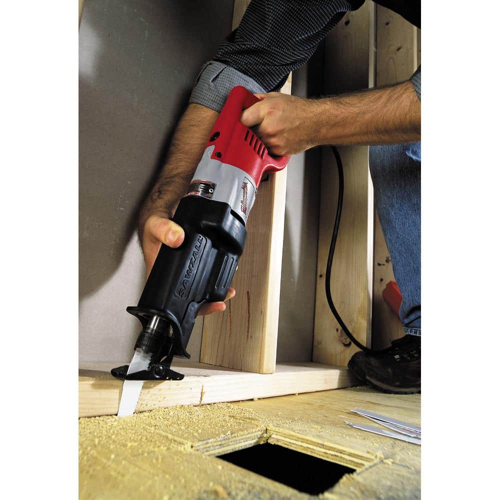 Milwaukee 12 Amp SAWZALL Reciprocating Saw with Case, 1-1/8 in. Stroke (Model 6519-31)