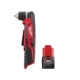 Milwaukee M12 12-Volt Lithium-Ion Cordless 3/8 in. Right Angle Drill with M12 2.0Ah Battery, 800 RPM