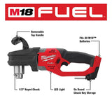 Milwaukee M18 FUEL GEN II 18V Brushless Cordless 1/2 in. Hole Hawg Right Angle Drill with M18 REDLITHIUM FORGE HD 12.0Ah Battery