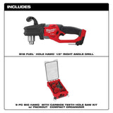 Milwaukee M18 FUEL GEN II 18V Brushless Cordless 1/2 in. Hole Hawg Right Angle Drill with M18 REDLITHIUM FORGE HD 12.0Ah Battery