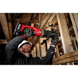 Milwaukee M18 FUEL 18-Volt Lithium-Ion Brushless Cordless GEN 2 SUPER HAWG 7/16 in. Right Angle Drill with 9pc PACKOUT Hole Saw Kit