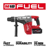 Milwaukee M18 FUEL 18V Lithium-Ion Brushless Cordless 1-9/16 in. SDS-Max Rotary Hammer Kit with Two 8.0Ah Batteries & Hard Case