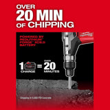 Milwaukee M18 FUEL 18V Lithium-Ion Brushless Cordless 1-9/16 in. SDS-Max Rotary Hammer Kit with Two 8.0Ah Batteries & Hard Case