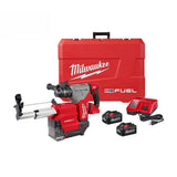 Milwaukee M18 FUEL 18V Lithium-Ion Brushless 1-1/8 in. Cordless SDS-Plus Rotary Hammer/Dust Extractor Kit & Oscillating Multi-Tool
