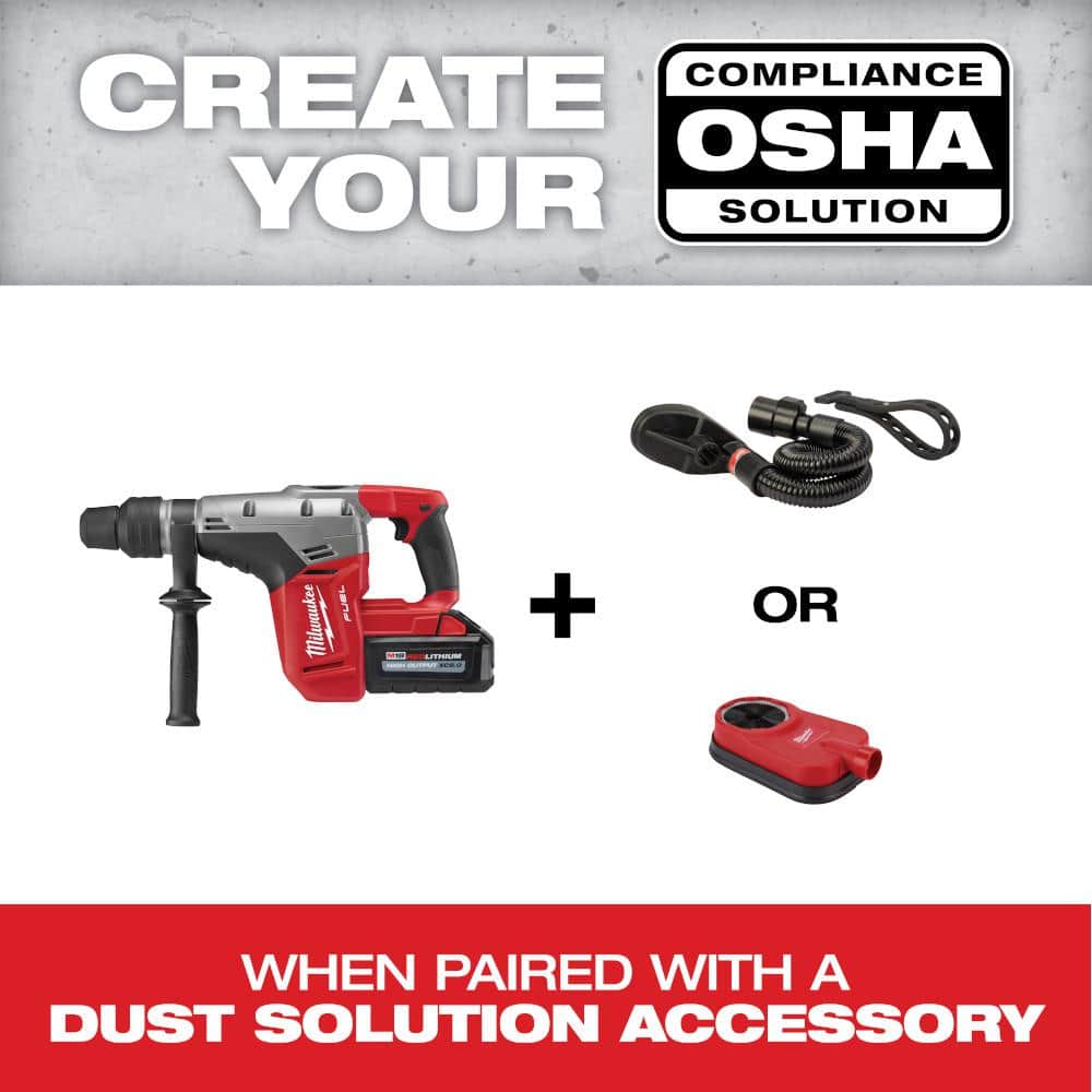 Milwaukee M18 FUEL ONE-KEY 18V Lithium-Ion Brushless Cordless 1-1/4 in. SDS-Plus D-Handle Rotary Hammer Kit w/(3) 6.0 Ah Batteries