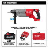 Milwaukee M18 FUEL ONE-KEY 18V Lithium-Ion Brushless Cordless 1-1/4 in. SDS-Plus D-Handle Rotary Hammer Kit w/(3) 6.0 Ah Batteries